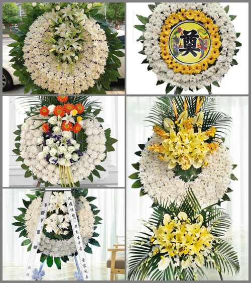 四川成都龙泉驿区山泉镇联合村花圈速递